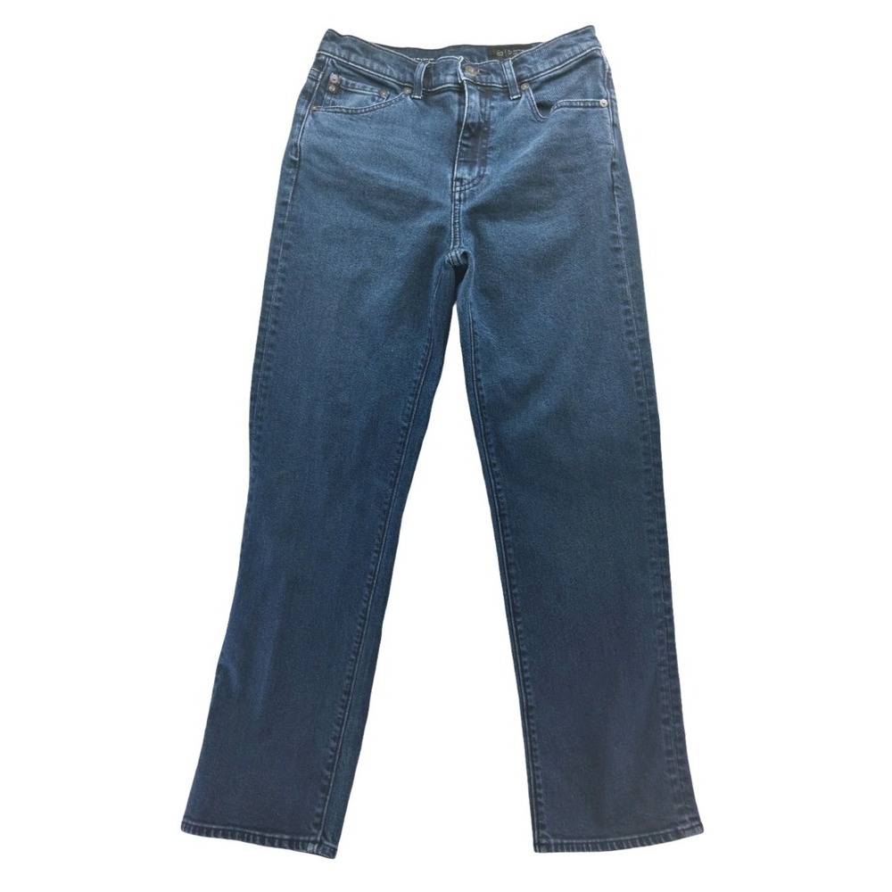 AG Jeans Brinley Mid Rise Straight Jeans Womens 26 X 28 Blue Stretch Denim Pants